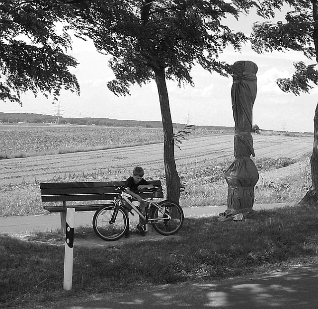 Verhüllte Martersäule Juni 2008