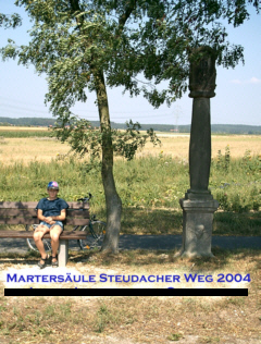 Zweiter Martersäule am Steudacher Weg bunt von 2004